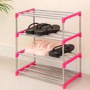 Private Label 8 Pair Metal Shoe Stand Black Colour