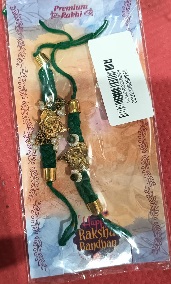Private Label Green Pack Of 2 Rakhi