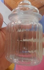 Private Label glass jar container with silicon air tight lid