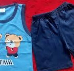 Private Label Baby Boy And girl tshirt And Pant Free Size Blue