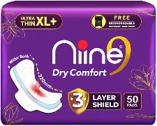 Niine Dry Comfort Sanitary Pads XL Size 50pcs