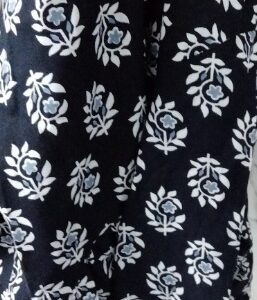 Private Label Stylish Black Gujarati Printed Short Kurti for Women S Size