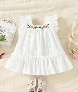 Private Label BABY GIRL FLOWER EMBROIDERY FROCK DRESSE 24 Size