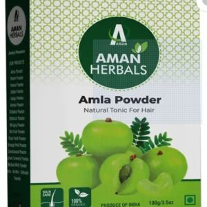 Aman Herbals Pure Amla Powder for Hair Skin Care 100G