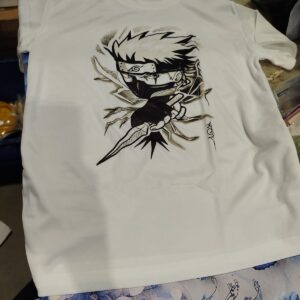 Private Label naruto side tshirt for kids boy and girls white colour 11 to 12 years