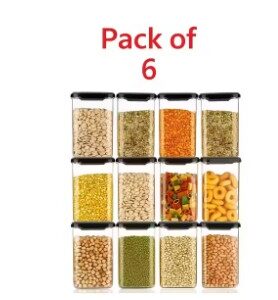 Private Label Unbreakable Aire Tight Square Shape 500ml Kitchen Storage Container