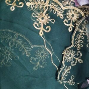 Private Label Unstitched blouse piece green