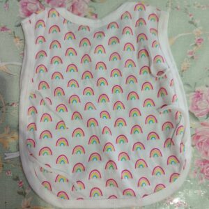 Private Label White Colour Rainbow Degine New Bron Baby Top Wear