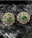 Private Label Green Stone Studs Earing