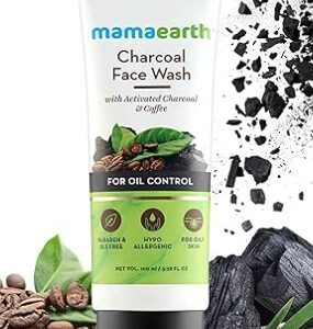 Mamaearth Charcoal Face Wash with Activated Charcoal Coffee for Oil Control 100ml