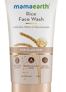Mamaearth Rice Face Wash With Rice Water Niacinamide for Glass Skin 150ml