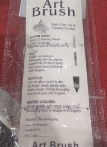 Private Label flat geege paint brush combo set