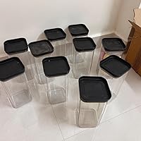 Private Label Plastic Easy Flow Cereal Dispenser Storage Box Jar 1500ml Pack Of 11