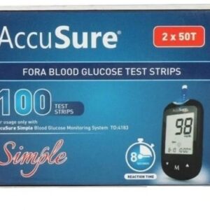 AccuSure 4183 100 Glucometer Strips