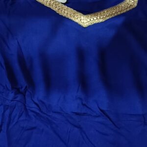Gosriki Fashion house Blue Grown Dupatta Set S Size