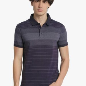 THE BEAR HOUSE Mens Stripe Slim Fit Polo T Shirt BLUE M