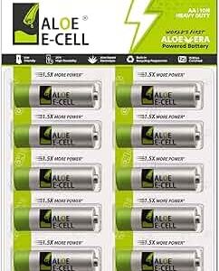 Private LabelAloe E Cell AA Heavy Duty Batteries 1.5V Pack of 10