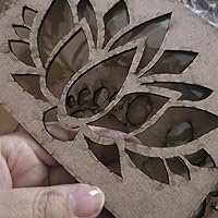 Private Label Shree Charan DIY Rangoli Wooden Stencils for Diwali Decoration Set of 8