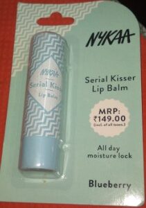 Nykaa serial kisser lip balm all day moisture lock blueberry