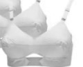 Private Label trendy white women cotton bra size s