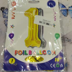 Private Label gorgeous moment Solid ONE NUMBER BIG SIZE Special Numbers foil Balloons Letter Balloon Gold