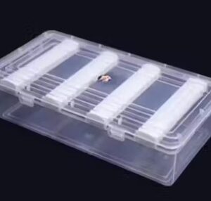 Private Label Plastic Storage Box with four Adjustable Rods Storing Box for Bangles