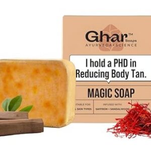 Ghar Soaps Sandalwood Saffron Magic Soaps For Bath 100 Gms