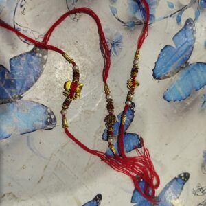 Private Label designer floral shaped rakhi combo 3 peace