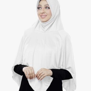 Mehar Hijab Womens Modestly Stylish Look Solid Soft Polyester iCRA fabric Nabah Hijab White