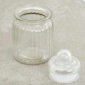 Private Label 350 MLPop Jar With Glass Air Tight Lid for Pickle Spice Candy Jelly Jam Food Storage Containers Transparent Storage Jar Kitchen Storage and Container Glass Jar