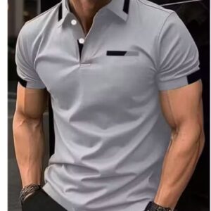 Private Label Mens Tshirt Polo Tshirt For Men Collar Tshirt Cotton Tshirt For Men Half Sleeve Tshirt SIZE M COLOUR LIGHT BROEN WHITE