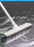 Private Label Bathroom Cleaning Brush with Wiper 2 in 1Tiles Cleaning Brush