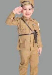Private Label POLICE COSTUME HAVING FULL SHIRT AND PANT Free Size Multicolour