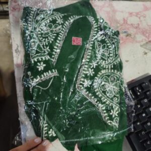 Private Label woman silk kurtis 36 size green colour
