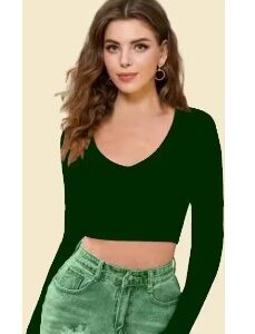 Private Label Dream Beauty Fashion Womens VNeck Green Tops and Tunics m size green