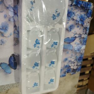 Private Label Larah by Borosil Mimosa Cup and Saucer Set 12 Pieces White