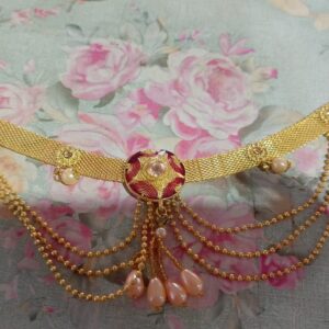 Private Label Women Golden Komor Bandhani