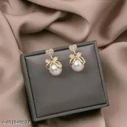 Private Label Arzonai Niche simple geometric pearl earrings