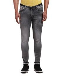 Parx Mens Cotton Blend Jeans Dark Grey 92cm