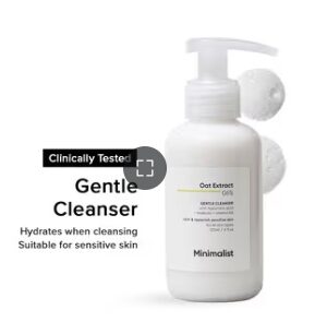 Minimalist 6PERCENT Oat Extract Gentle Cleanser With Hyaluronic Acid For Sensitive Skin 120ML
