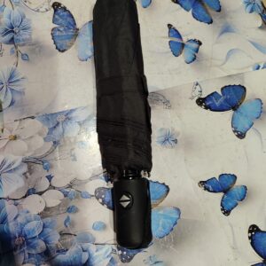 Private Label Compact Windproof Umbrella black