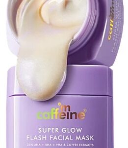 mCaffeine Super Glow Flash Facial Mask 25 AHA BHA PHA 50 g