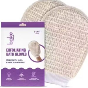 Private Label Exfoliating Bath Glove for Dead Skin Strawberry Skin Ingrown Hair