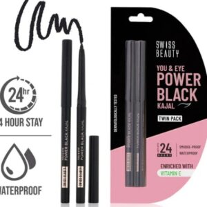 Swiss Beauty You And Eye Power Black Kajal Twin