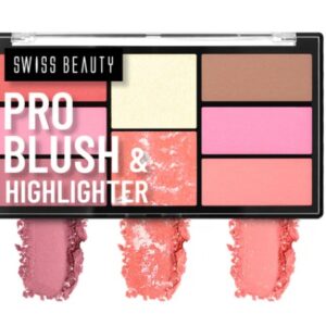 Swiss Beauty Pro Blush And Highlighter Palette 8 Shade