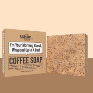 Ghar Coffee Soap With Shea Butter For Nourishment 50 gm