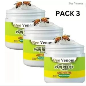 Bee Venom Shoulder Back Pain Cream with Herbal Pain Relief Blend Cream pack of 3