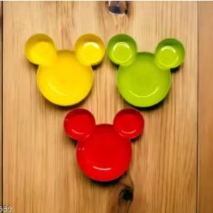 Private Label Trendy Kids plate Pack Of 3 Multicolours