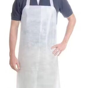 Private Label Disposable Non Woven Apron Multi use Universal fit White 10 PC
