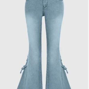 Newme Blue Highrise Bootcut Jeans Size 30 multicolour